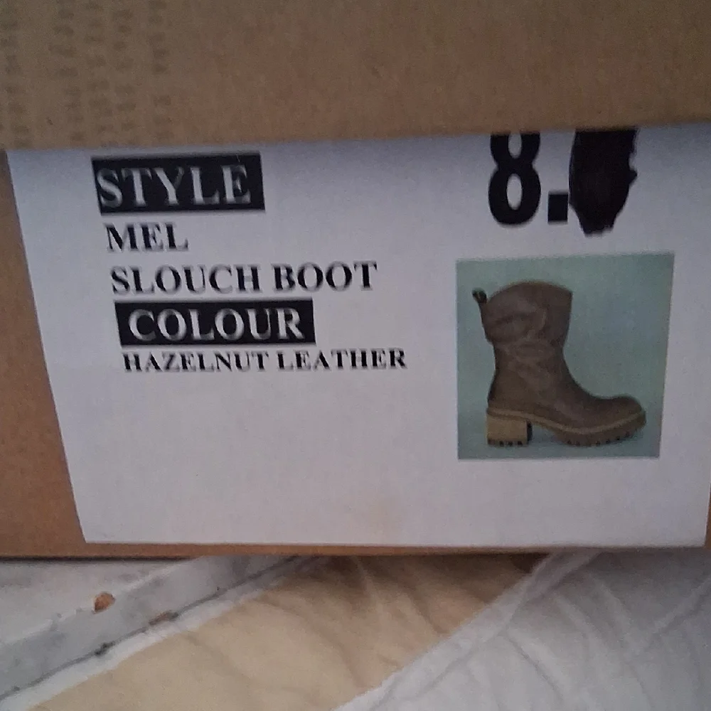 Free People Mel Slouch Boot Hazelnut Leather Size 8 New With Box Boho - Picture 5 of 11